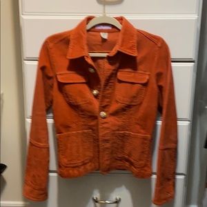Soft rust corduroy jacket